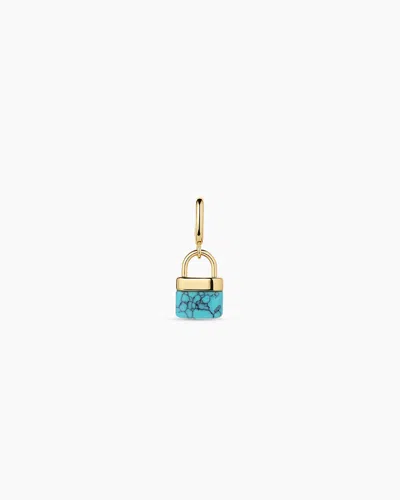 Gorjana Padlock Parker Charm In 18k Gold Plated