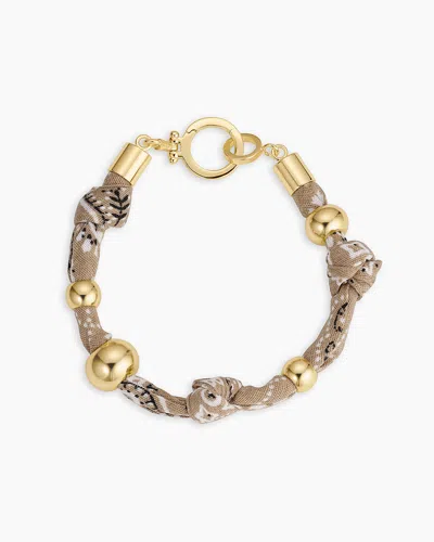 Gorjana Paisley Bandana Knot Bracelet In 18k Gold Plated