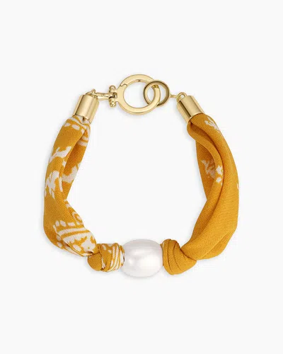 Gorjana Paisley Bandana Pearl Bracelet