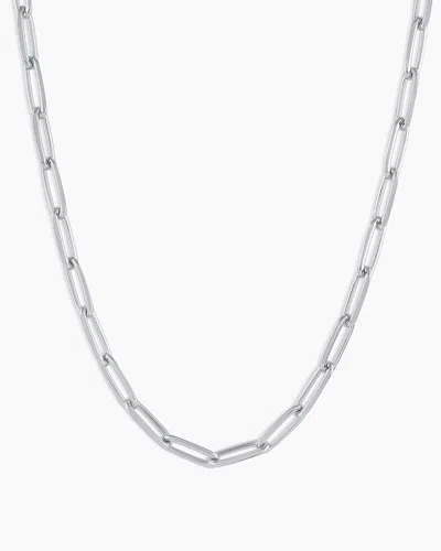 Gorjana Parker Xl Necklace In Silver Plated