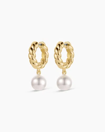 Gorjana Pearl Crew Hoops