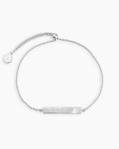Gorjana Plate Adjustable Bracelet (silver)