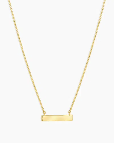 Gorjana Plate Necklace (gold)