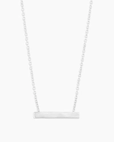 Gorjana Plate Necklace (silver)