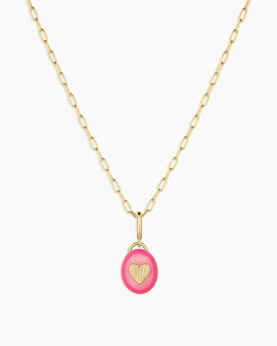 Gorjana Power Gemstone Parker Charm Necklace Love