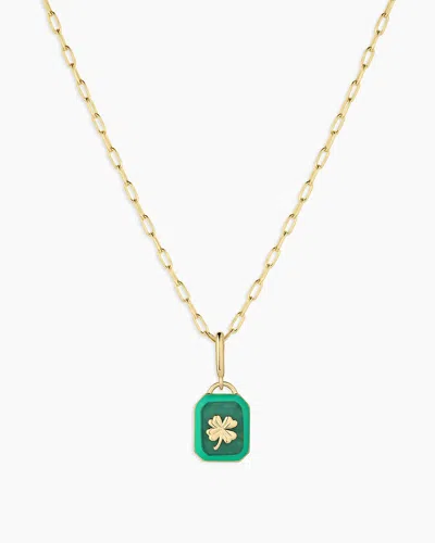Gorjana Power Gemstone Parker Charm Necklace Luck