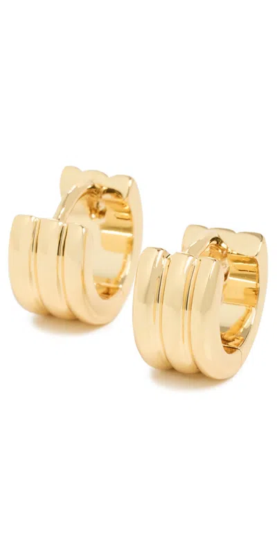 Gorjana Reed Huggie Hoop Earrings Gold