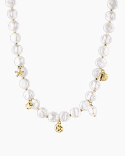 Gorjana Reese Pearl Mini Charm Necklace