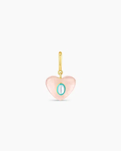 Gorjana Rose Quartz Heart Parker Charm