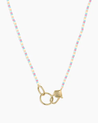 Gorjana Scallop Padlock Beach Necklace