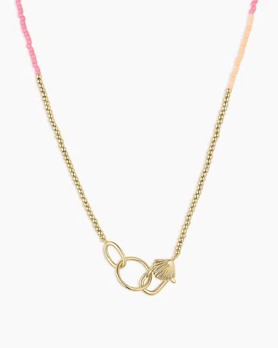 Gorjana Scallop Padlock Sunset Necklace