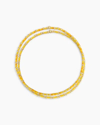 Gorjana Scout Beaded Bracelet In 18k Gold Plated