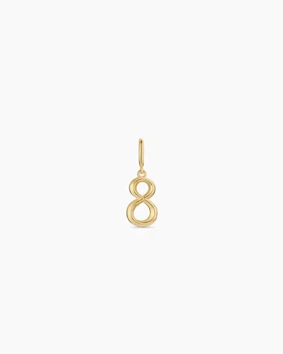 Gorjana Scout Number Charm In 18k Gold Plated