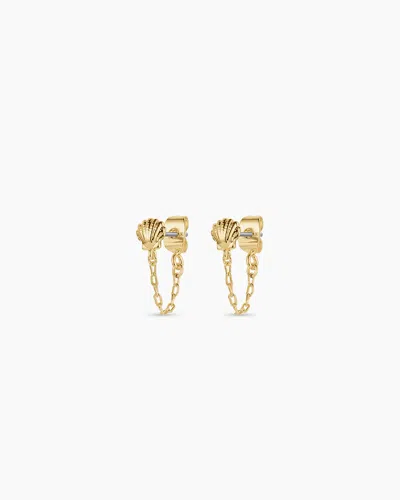 Gorjana Shell Chain Huggies