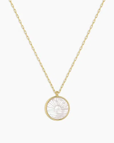 Gorjana Sunset Etched Necklace