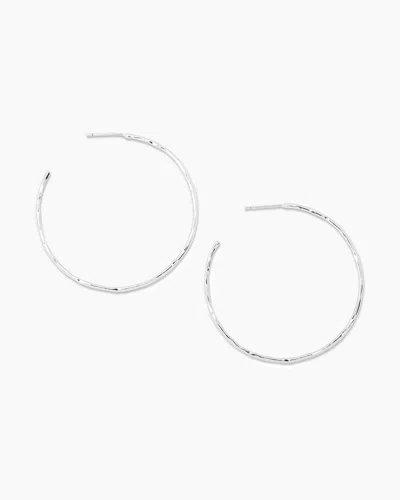 Gorjana Taner Hoops In Silver Plated