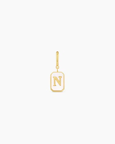 Gorjana Vintage Alphabet Parker Charm In 18k Gold Plated
