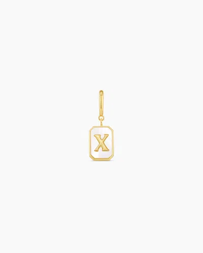 Gorjana Vintage Alphabet Parker Charm In 18k Gold Plated