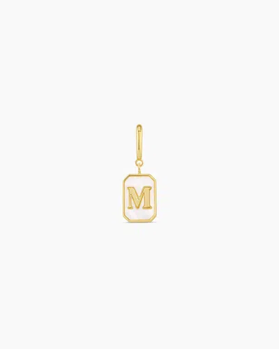 Gorjana Vintage Alphabet Parker Charm In 18k Gold Plated