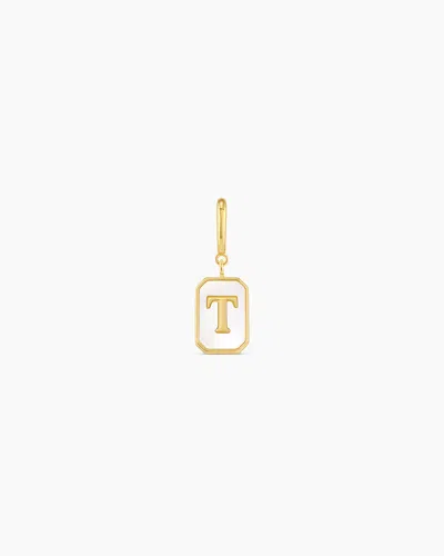 Gorjana Vintage Alphabet Parker Charm In 18k Gold Plated