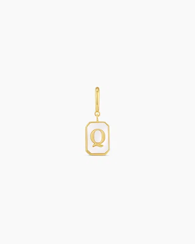 Gorjana Vintage Alphabet Parker Charm In 18k Gold Plated
