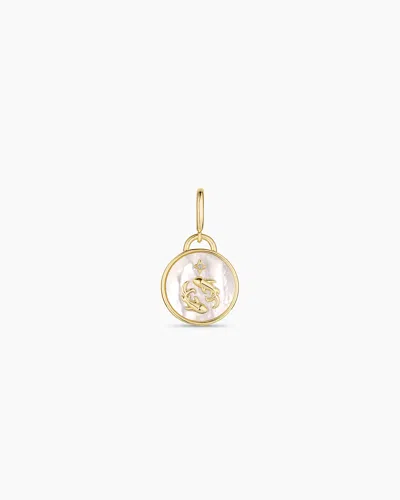 Gorjana Vintage Zodiac Charm In 18k Gold Plated