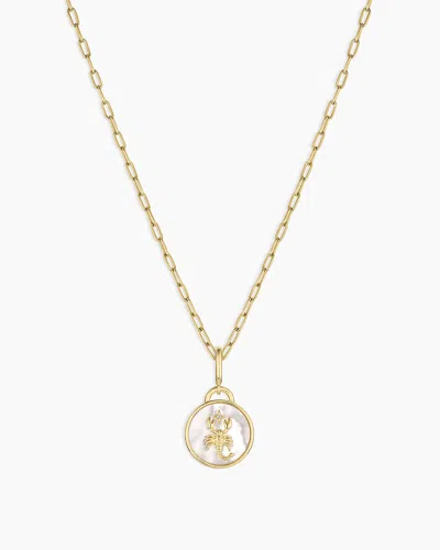 Gorjana Vintage Zodiac Charm Necklace In 18k Gold Plated