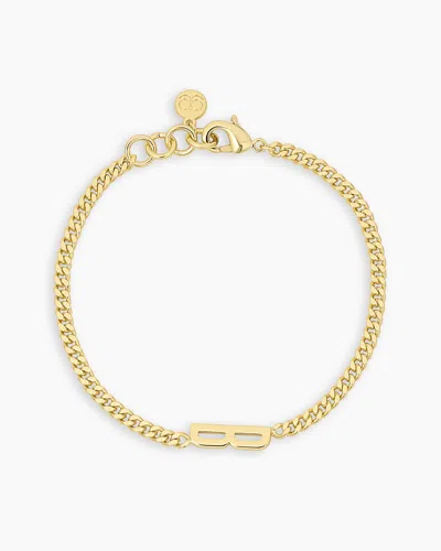 Gorjana Wilder Alphabet Bracelet In 18k Gold Plated