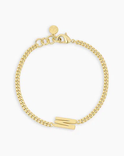 Gorjana Wilder Alphabet Bracelet In 18k Gold Plated