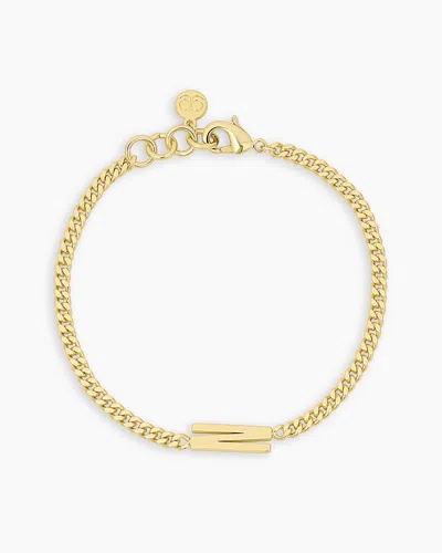 Gorjana Wilder Alphabet Bracelet In 18k Gold Plated