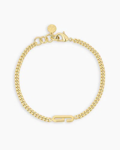 Gorjana Wilder Alphabet Bracelet In 18k Gold Plated
