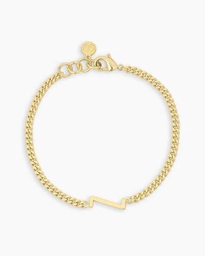 Gorjana Wilder Alphabet Bracelet In 18k Gold Plated