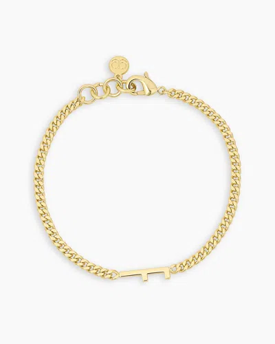 Gorjana Wilder Alphabet Bracelet In 18k Gold Plated