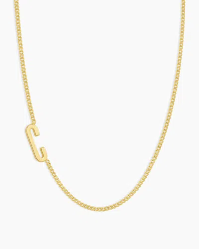 Gorjana Wilder Alphabet Necklace In 18k Gold Plated