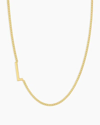 Gorjana Wilder Alphabet Necklace In 18k Gold Plated