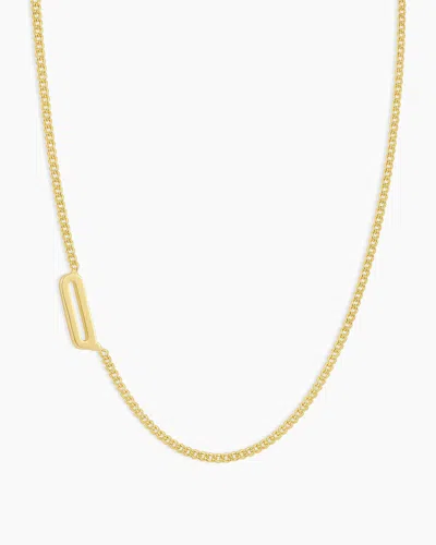 Gorjana Wilder Alphabet Necklace In 18k Gold Plated