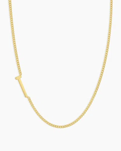 Gorjana Wilder Alphabet Necklace In 18k Gold Plated