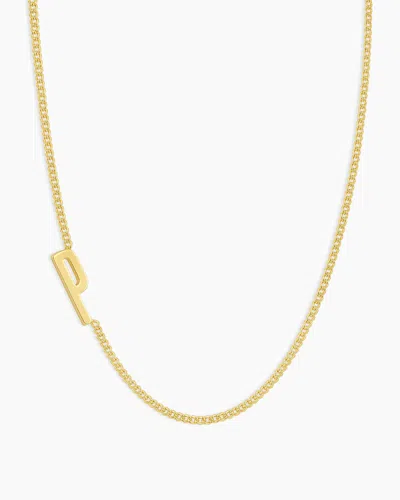 Gorjana Wilder Alphabet Necklace In 18k Gold Plated