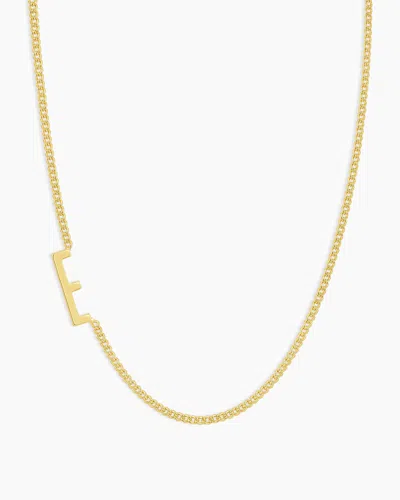 Gorjana Wilder Alphabet Necklace In 18k Gold Plated