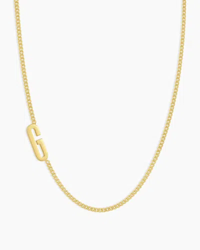 Gorjana Wilder Alphabet Necklace In 18k Gold Plated