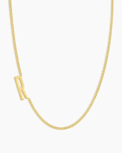 Gorjana Wilder Alphabet Necklace In 18k Gold Plated