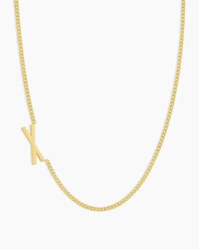 Gorjana Wilder Alphabet Necklace In 18k Gold Plated