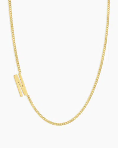 Gorjana Wilder Alphabet Necklace In 18k Gold Plated