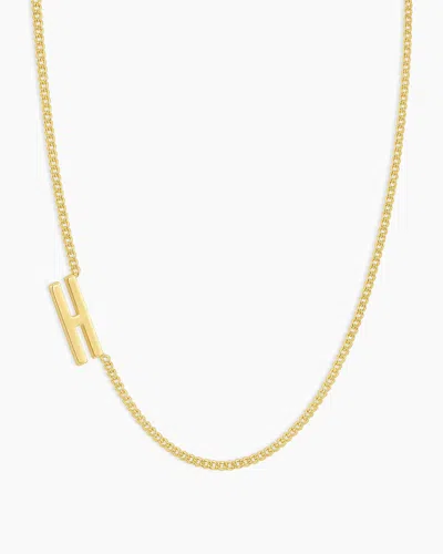 Gorjana Wilder Alphabet Necklace In 18k Gold Plated