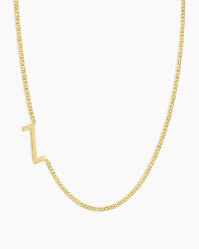 Gorjana Wilder Alphabet Necklace In 18k Gold Plated