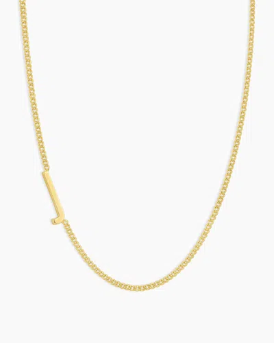 Gorjana Wilder Alphabet Necklace In 18k Gold Plated