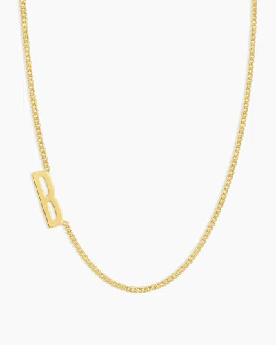 Gorjana Wilder Alphabet Necklace In 18k Gold Plated