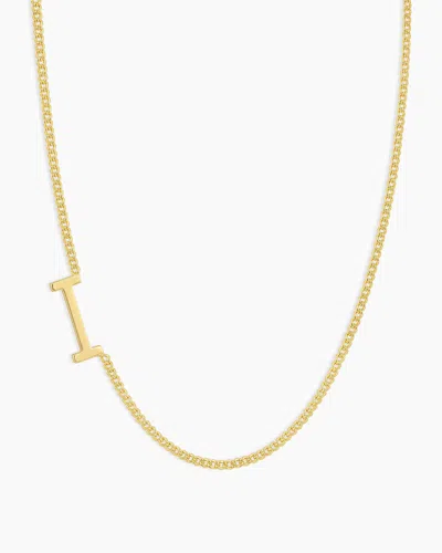 Gorjana Wilder Alphabet Necklace In 18k Gold Plated