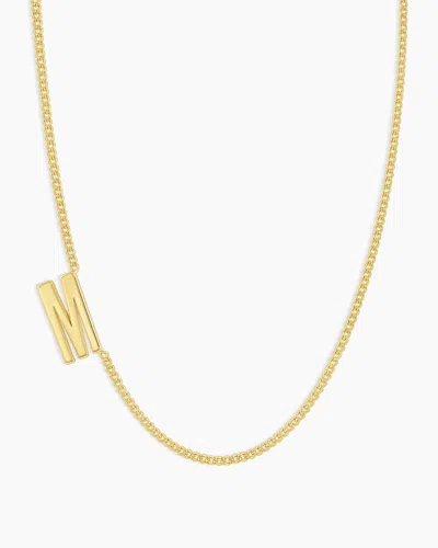 Gorjana Wilder Alphabet Necklace In 18k Gold Plated