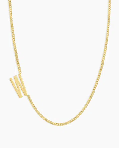 Gorjana Wilder Alphabet Necklace In 18k Gold Plated